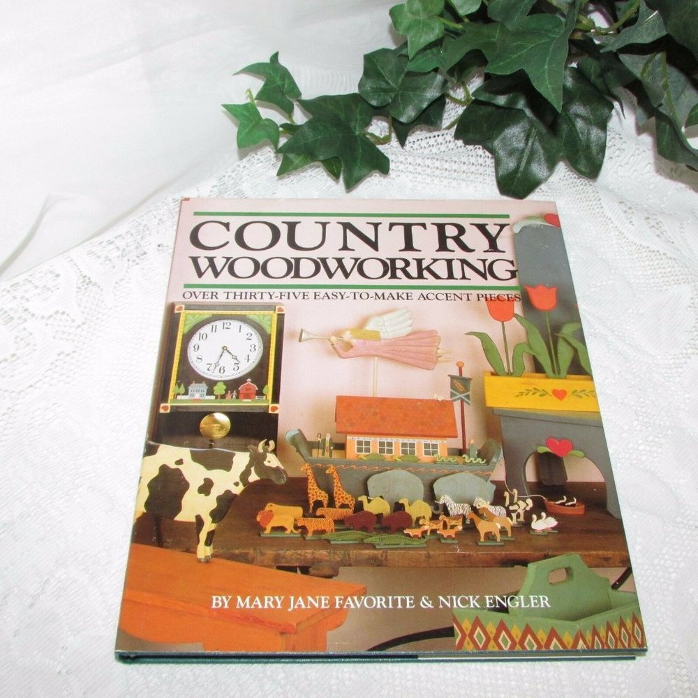 COUNTRY WOODWORKING Used Book Crafts Farmhouse Furniture Decor Cottagecore DIY